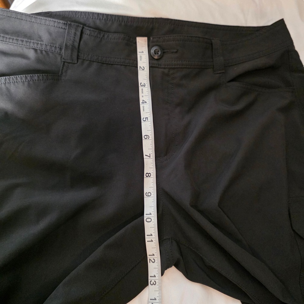 Eddie Bauer Womens Cargo Hiking Pants Size 16 Black Roll Up Leg Convertible - Picture 5 of 8